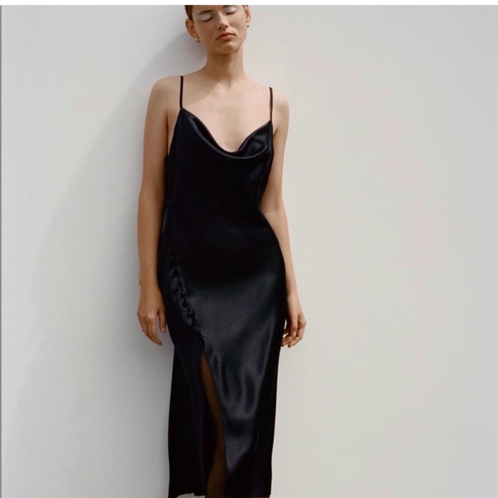 NWT black Zara Maxi Dress size XL